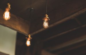 Photo wood beam restaurant light